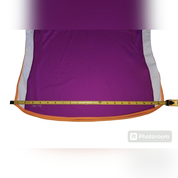 Nike Tempo Running Tank •RASPBERRY/WHITE/ORANGE • Women’s Large - Picture 6 of 6